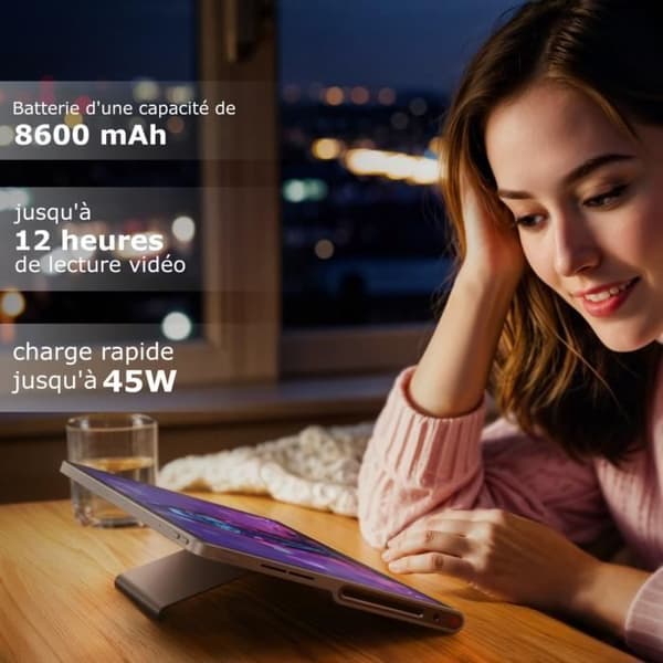 LENOVO Tab Plus - 11,5" 2K IPS - 8 Gt RAM - Tallennustila 128 Gt - Harmaa