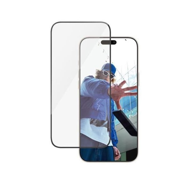 Skærmbeskytter til iPhone 16 Pro Max med UWF Privacy Filter Panzer Glas Transparent Sort Transparent