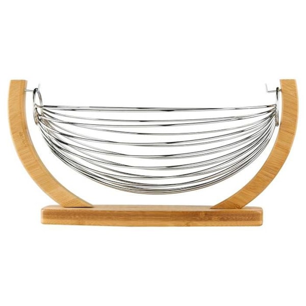 5five - metal swing kurv 36x21cm bambus
