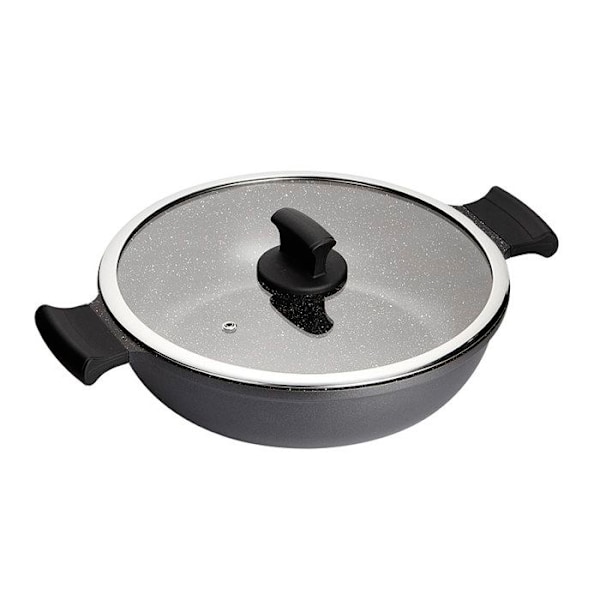 -SERIE ABSOLUT BLACK. LÅG KASEROL 28CM. Svart