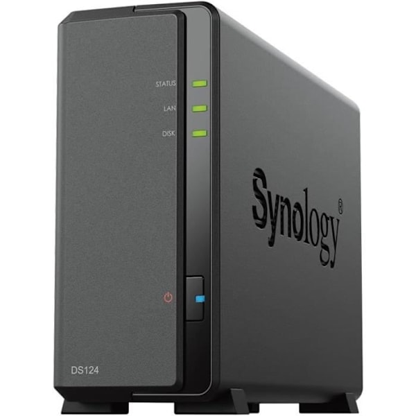 NAS-server - SYNOLOGY - DS124 - 1 fack - Gigabit Ethernet - 1 GB RAM