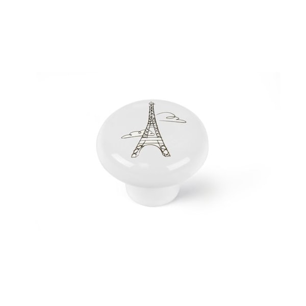 Møbelknopper - REI - Model E816 - Porcelæn - Ø40mm - Blank Finish