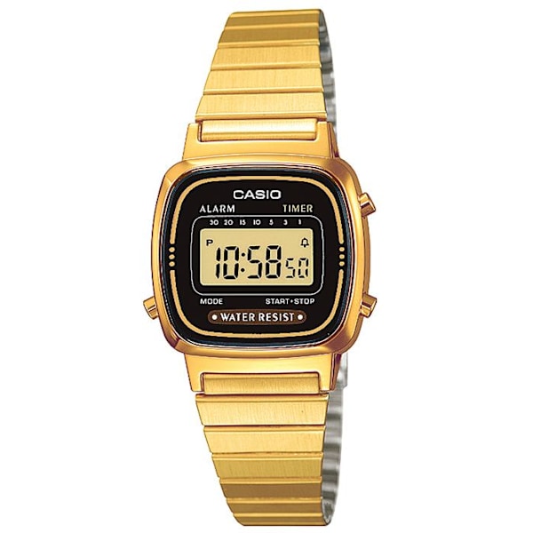 CASIO LA670WEGA1EF kvartsklocka för kvinnor gyllene