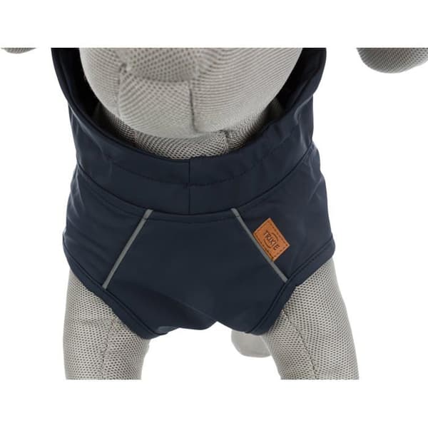 Regnrock för hundar - TRIXIE - Husum - Blå - Polyuretan/Polyester - Justerbar och reflekterande blå