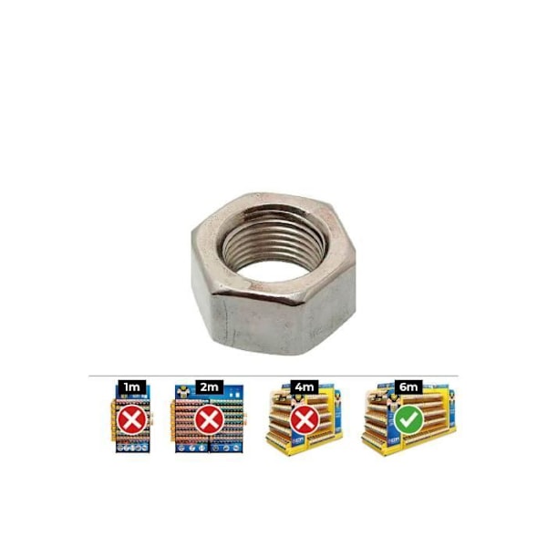 Sexkantmutter - GENERISK - Din 934 12 - Zink - Box 100