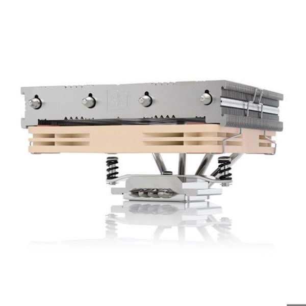 Ventilator - NOCTUA - NH-L12S - 120mm - Kompatibel PWM - Lavt støjniveau adapter Beige, Nikkel