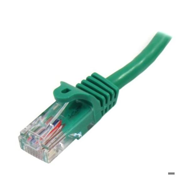 Cat5e UTP netværkskabel uden krog - 50 cm Grøn - Anti-snag RJ45 Ethernet ledning - Patch kabel - STARTECH