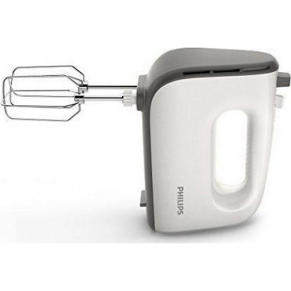 Philips serie 5000 Håndmikser, 5 hastigheder, turbo funktion, 450 W, dobbelt piskeris + æltning, grå (HR3741/00) grå
