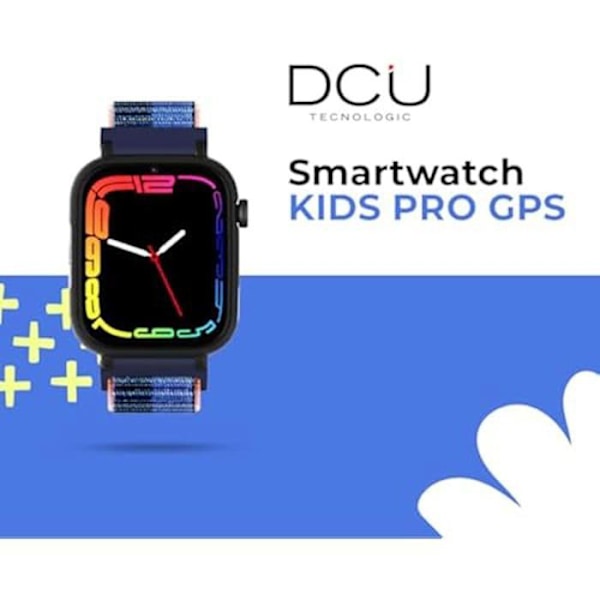 Børns Connected Watch - DCU TECNOLOGIC - GPS - Videoopkald - SOS knap - IP67 vandtæthed