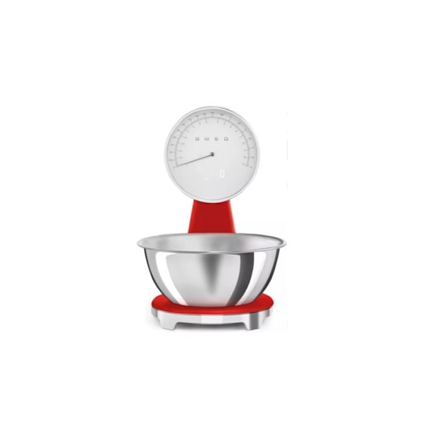Keittiövaaka - SMEG - KSF01RDWW - Punainen - Ruostumaton teräs - 5 kg Röd