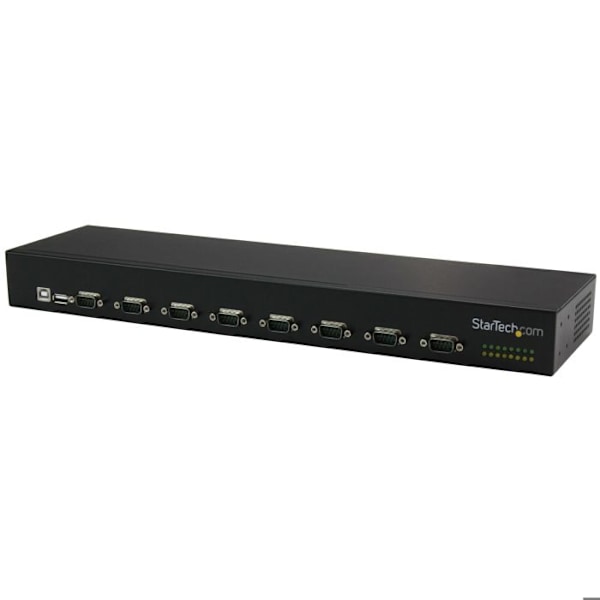 USB-sovitin 8 x DB9 RS232 - STARTECH - Sarjahubi - Rack-asennus - USB 2.0 - Musta