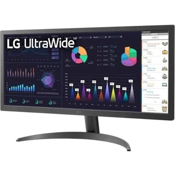LG 26WQ500-B IPS LED 4K Full HD-skærm Sort