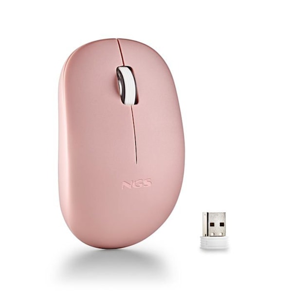 Trådlös optisk mus - NGS - FOG PRO PINK - 1000 DPI - Tysta knappar - Ambidexter
