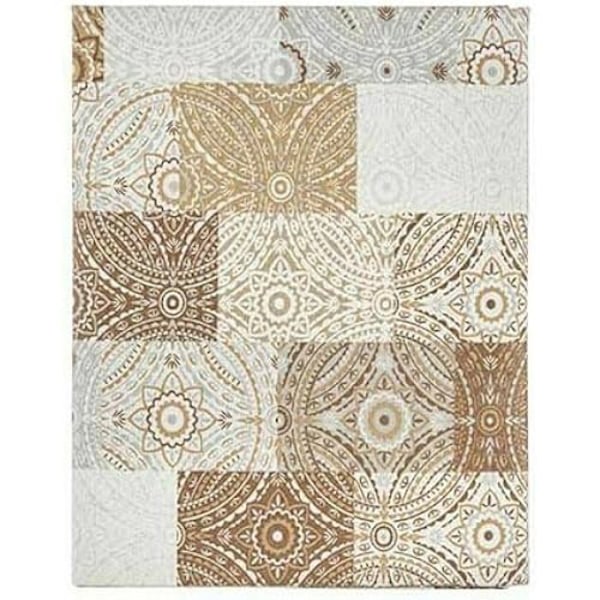 Dug - Kinvara - Flisebelagt - 140 x 180 cm - Beige - Smudsafvisende - 6 enheder Beige