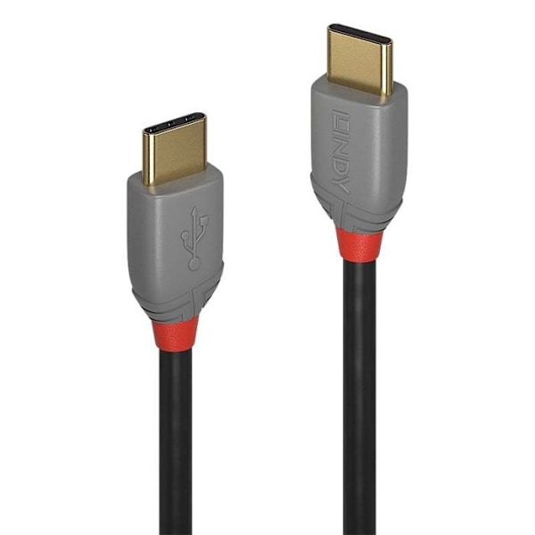 LINDY USB 2.0 type C kabel - Anthra Line - 1m
