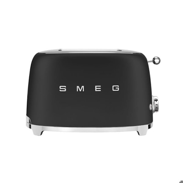 Brødrister - SMEG - TSF01BLMEU - Mat Sort - 950 Watt - 2 Skiver Matte svart