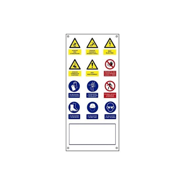 GENERIC - Katalansk Canvas Vertikal Multiple Work Poster 500x1100mm Normaluz Flerfärgad