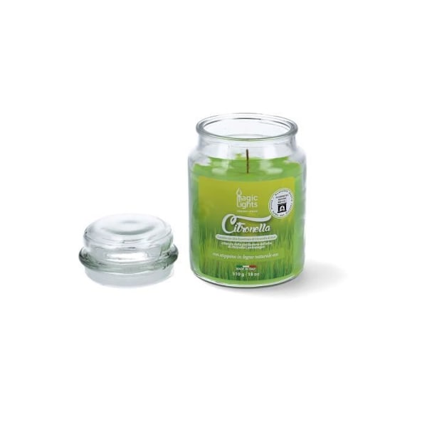 GENERIC - Citrongräs Candle In Jar 510ml Magic Lights - MAGIC LIGHTS