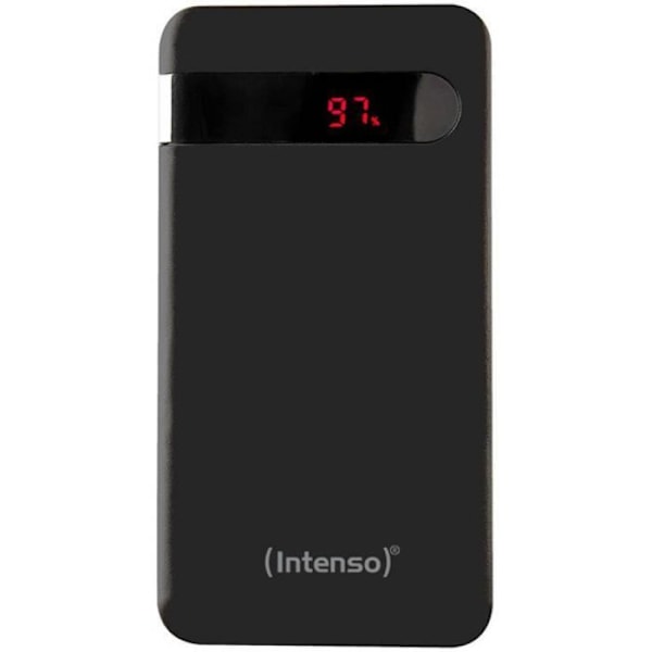 Ekstra batteri - INTENSO - PD10000 - Lithium-polymer - 10000 mAh - Sort svart