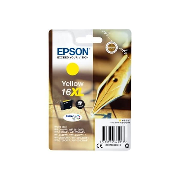 EPSON Cartridge T1634 - täytekynä - keltainen XL