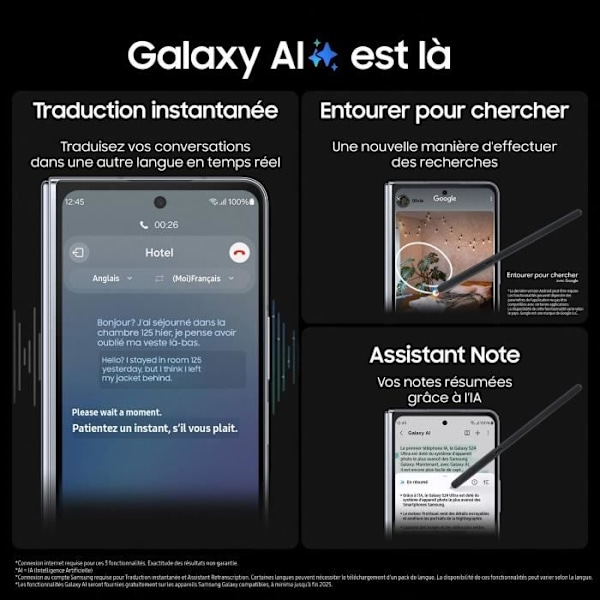 Samsung Galaxy Z Fold5 Smartphone 512 GB kräm Beige
