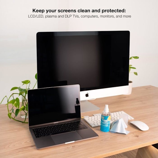Tooq - TQSC0016 - Spray Screen Cleaning Kit med mikrofiberklud