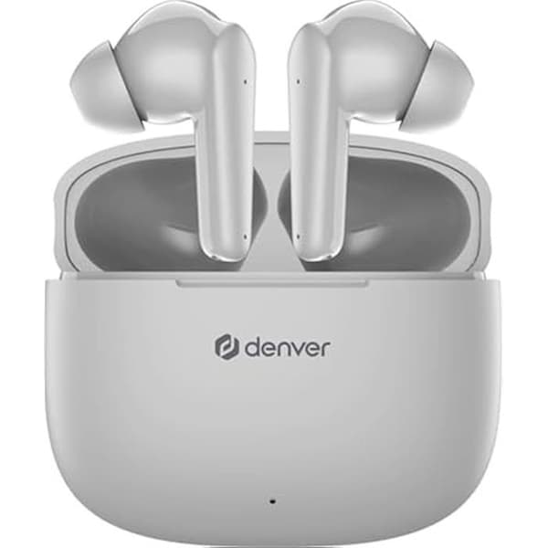 DENVER TWE-48 in-ear hörlurar - Trådlös Bluetooth - Grå - 6h batteritid Grå