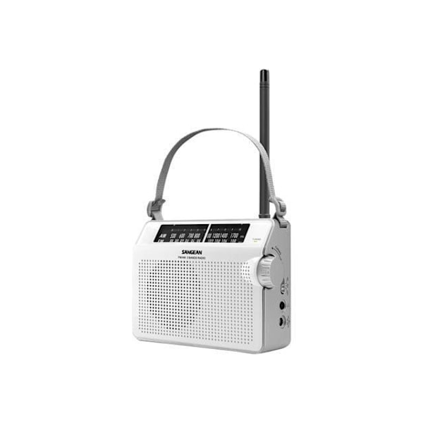 SANGEAN PR-D6 bærbar radio - Analog AM/FM - Basjustering - Hvid