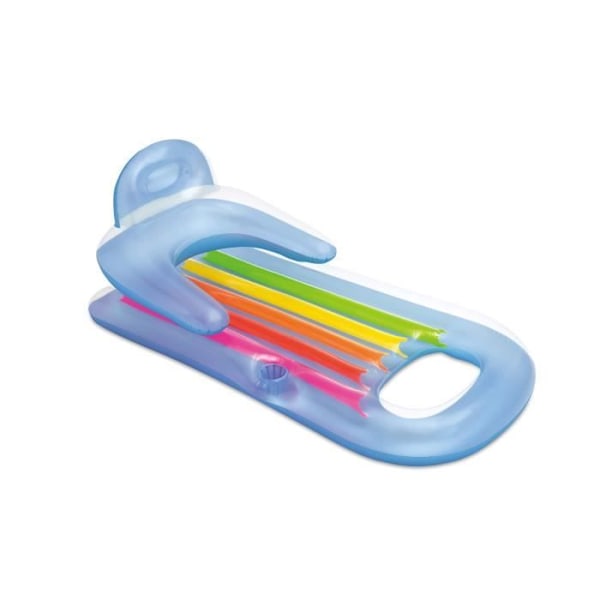 INTEX Uppblåsbar madrasspoolstol King Cool Transparent