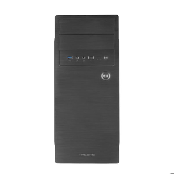 PC ATX-kabinet - Tacens - 2INITIOX - Poleret Aluminium - 120 mm blæser - Sort