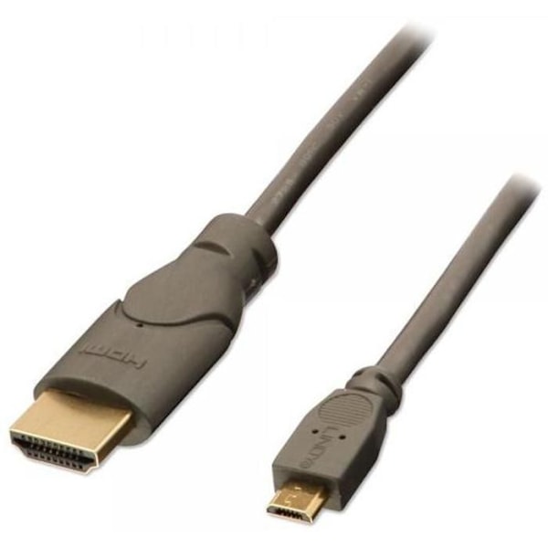 MHL til HDMI adapterkabel - LINDY - 2m - Sort - Audio/video transmission - Mandlig MHL stik