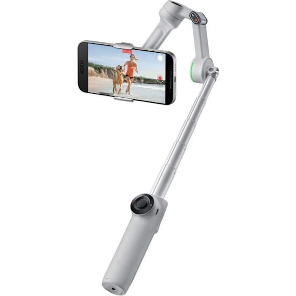 Gimbal - INSTA360 - Flow 2 Pro - Grå - Kompatibel med Apple DockKit - 3-aksers stabilisering