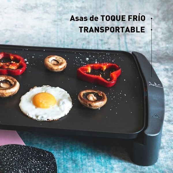 Grill och grill - JATA - GR-555A - 2500W - Svart - rektangulär yta Svart