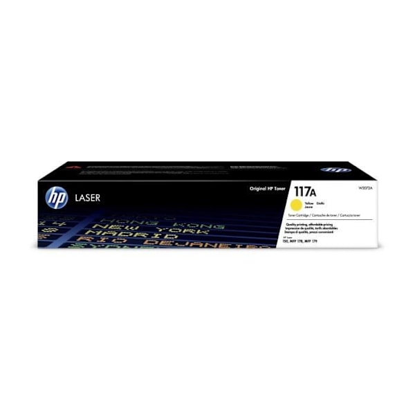 HP 117A W2072A keltainen väriainekasetti Laser 150- ja Laser 178/179 -monitoimitulostimille