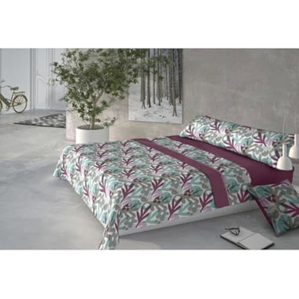 Pierre Cardin Coraline Lili Mauve sengesæt - 105 cm seng - Flerfarvet - Syntetisk - Vaskbar Flerfärgad