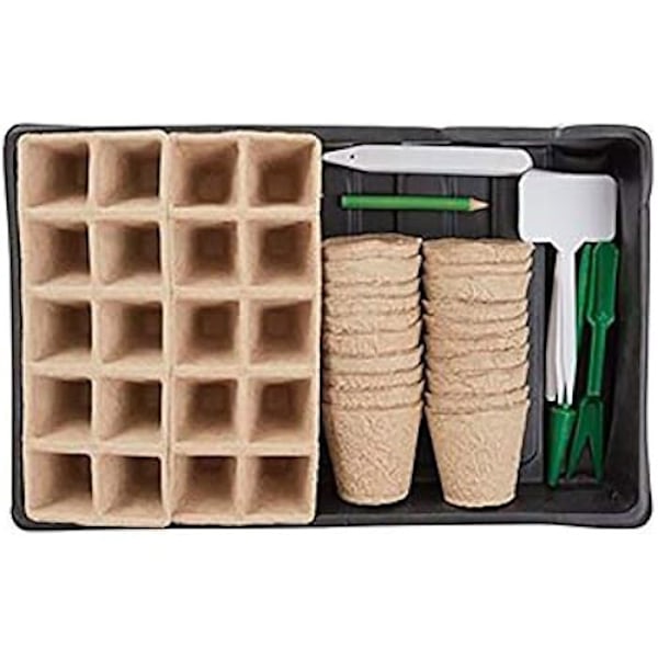 Set med 47 GARDEN fat Flerfärgad