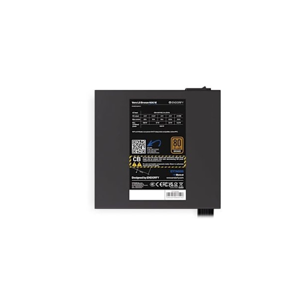 Virtalähde - ENDORFY - Vero L5 - 600W - 80 PLUS Pronssisertifioitu - Hiljainen ja tehokas