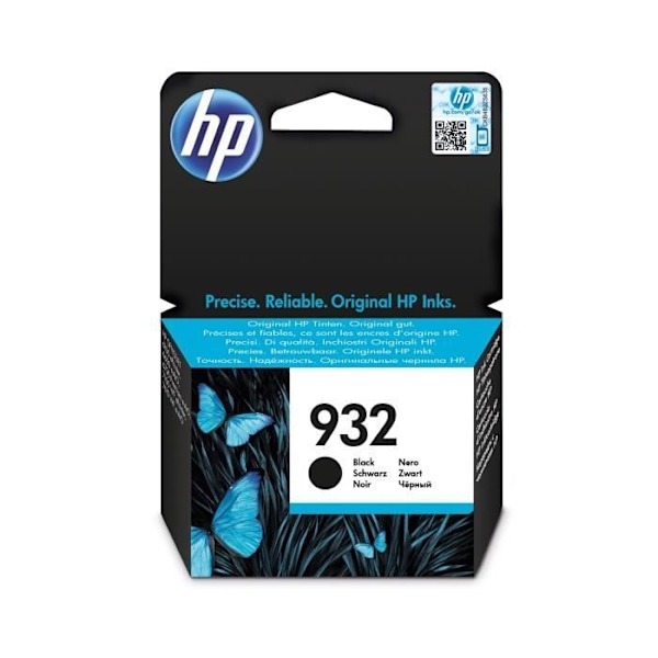 HP 932 ægte sort blækpatron (CN057AE) til HP OfficeJet 6100/6600/6700/7100/7510/7610