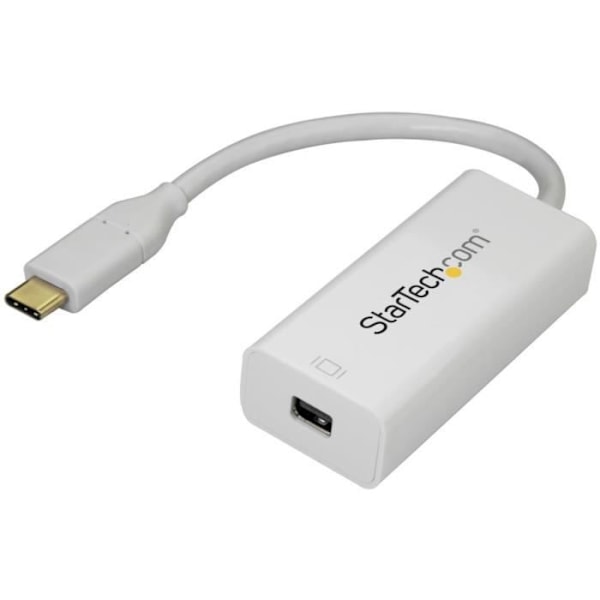StarTech.com USB-C - Mini DisplayPort 4K 60 Hz -sovitin - USB Type-C-mDP-muunnin valkoisena (CDP2MDP) Valkoinen