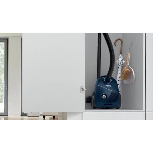 Cylindrisk beholder støvsuger BOSCH Serie 2 BGBS2BU1T - 3,5 L - Hygiejnisk filtre Blå
