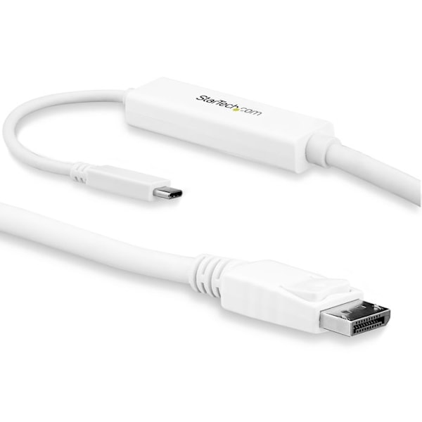 USB-C to DisplayPort - STARTECH - 3 m - 4K 60 Hz - Valkoinen - Thunderbolt 3
