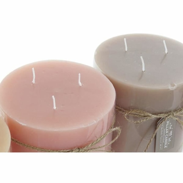 Bougie DKD Home Decor (3 stk) (12 x 12 x 12 cm)