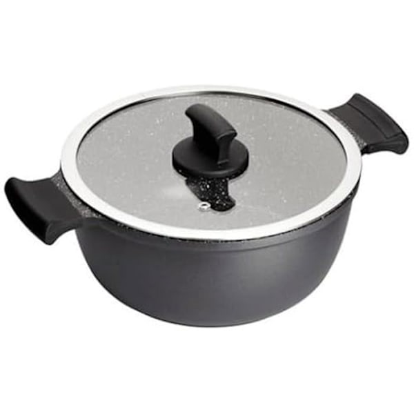 Stegepande - INOXIBAR - Absolut Black serie - 20 cm - Rustfrit stål - Alle varmekilder kompatible Svart