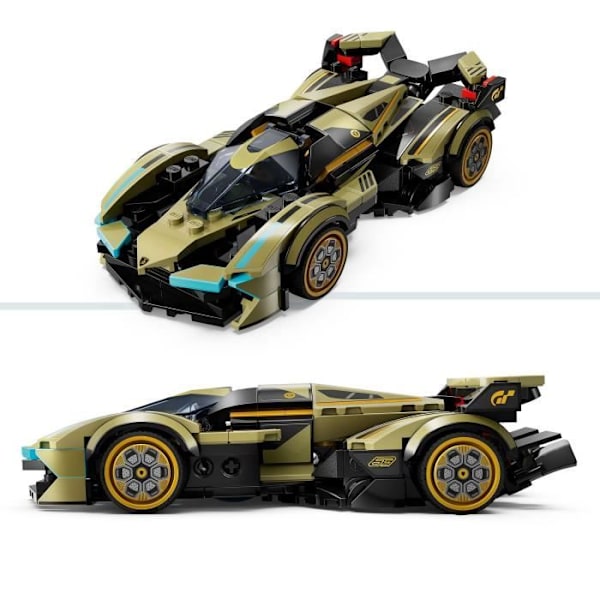 LEGO® Speed Champions 76923 Lamborghini Lambo V12 Vision GT Super Car, leluajoneuvo Guld och svart