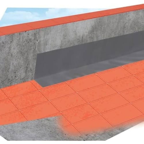 Vattentät butyltejp - CEYS - AGUA STOP - 10 cm x 10 m - Tegelfärg - Blandat Tegel