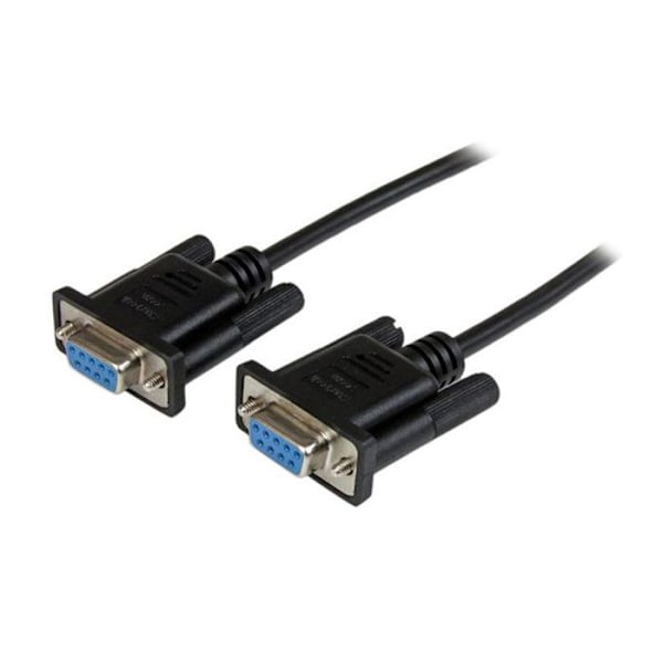 DB9 RS232 -sarjan nollamodeemikaapeli - STARTECH.COM - 1 m - naaras / naaras - musta