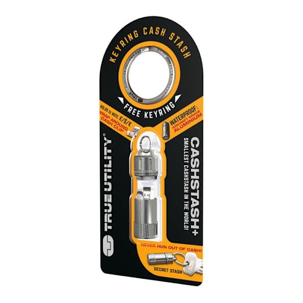 Fickaccessoar - True Utility - CashStash+ - Vattentät - Flygplansaluminium - Lätt