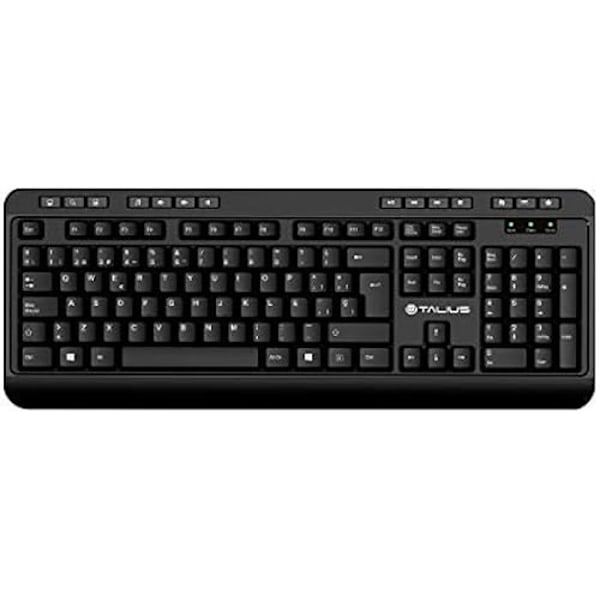 Multimedianäppäimistö - TALIUS - KB503 - QWERTY - Teclas multimedia - USB-liitäntä - Musta Flerfärgad