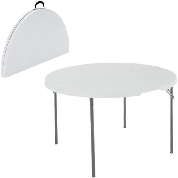 Foldebord - LEVETID - 122x122x73,5 cm - Ultra modstandsdygtigt - Sammenklappeligt - Udendørs