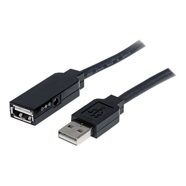 Aktiv USB 2.0 kabel forlænger - STARTECH - 35 m - Afskærmet - Sort